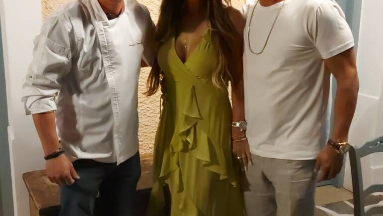 Η Teresa Giudice στο εστιατόριο Σπυραντρέας